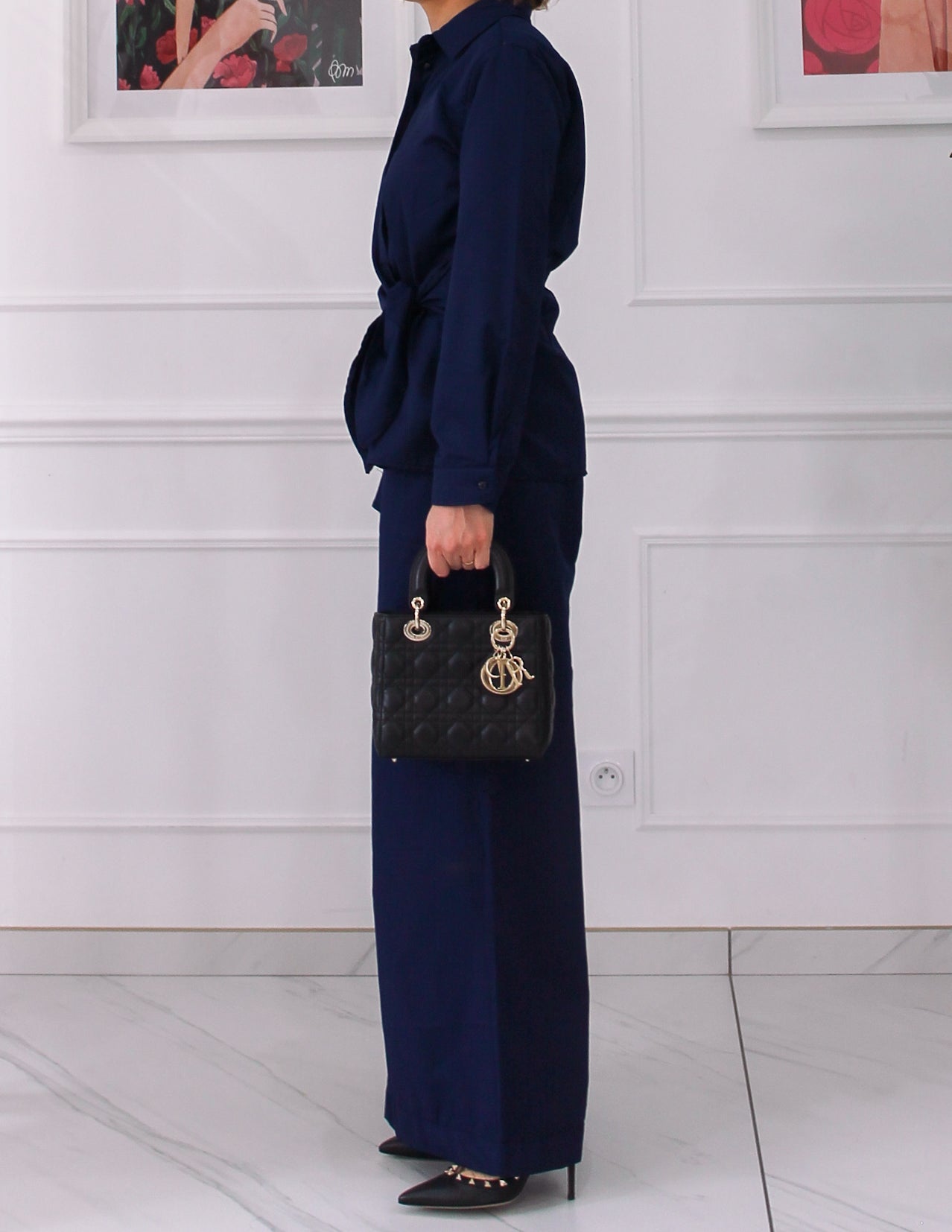 Ensemble pantalon chemise bleu