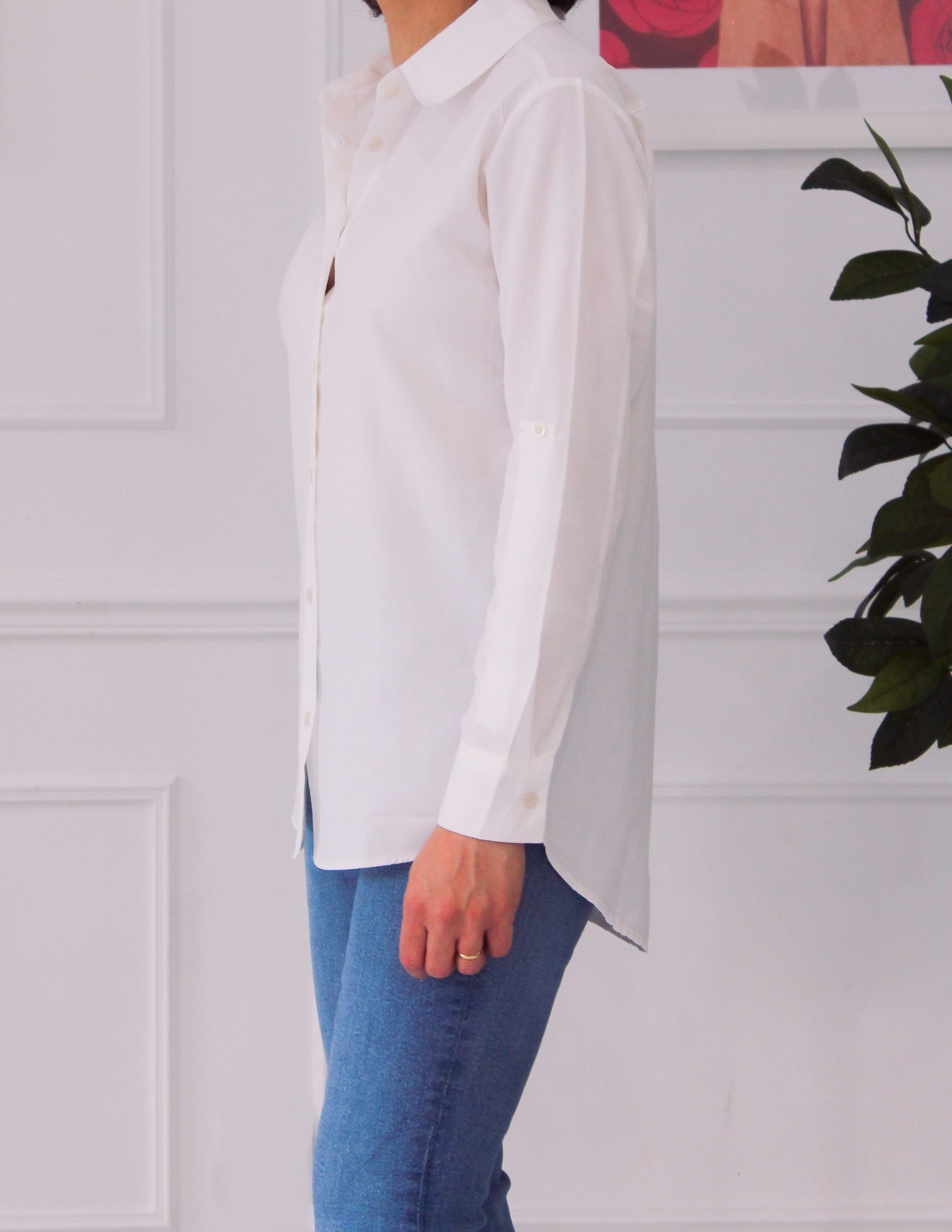 Chemise avec imprimé féminin