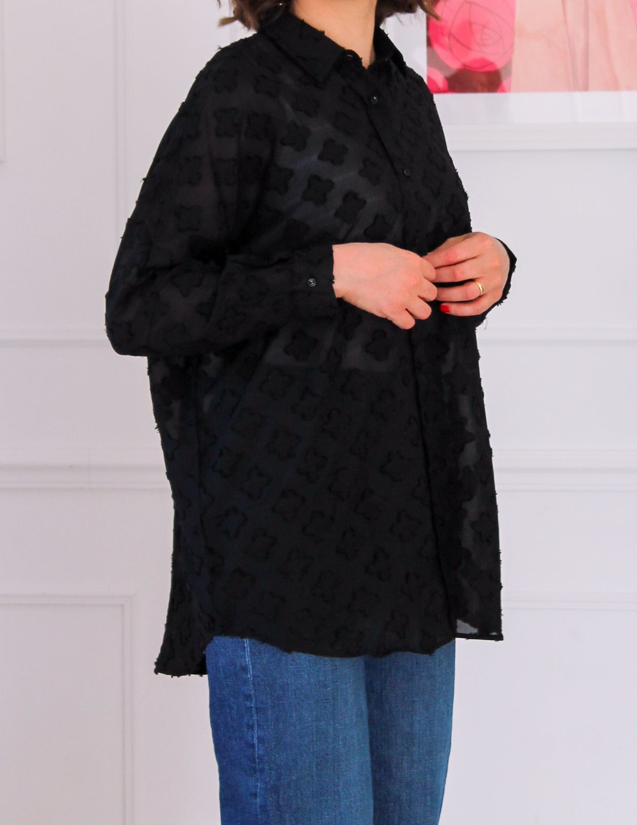 Chemise avec motifs trèfles