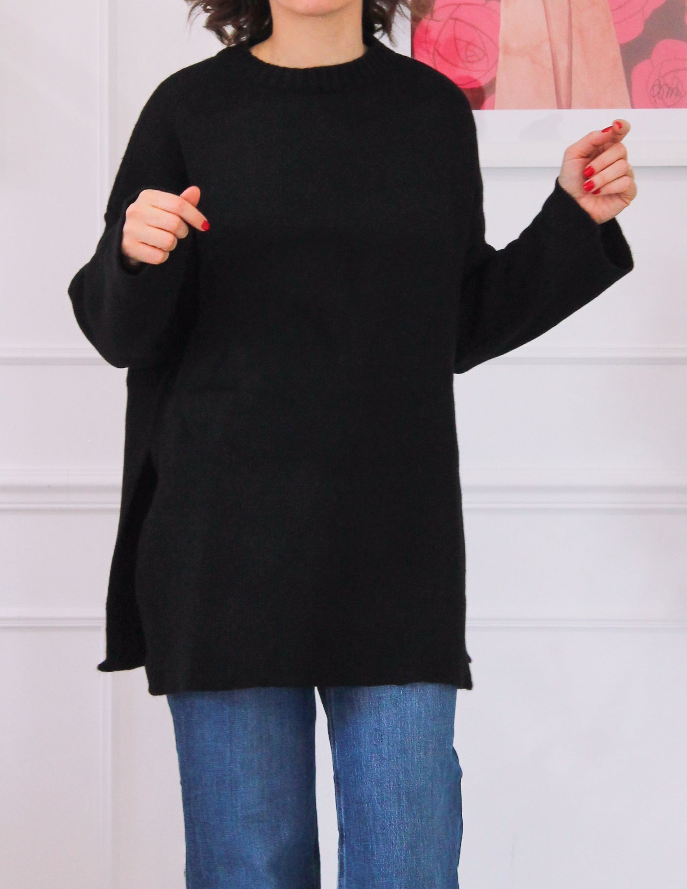 Pull long avec fente