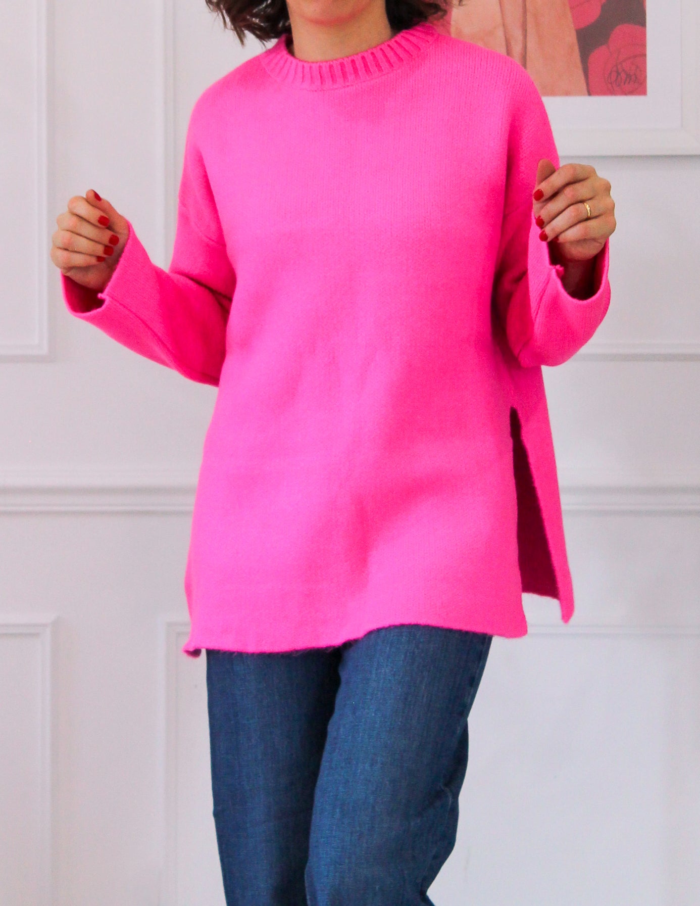 Pull long avec fente