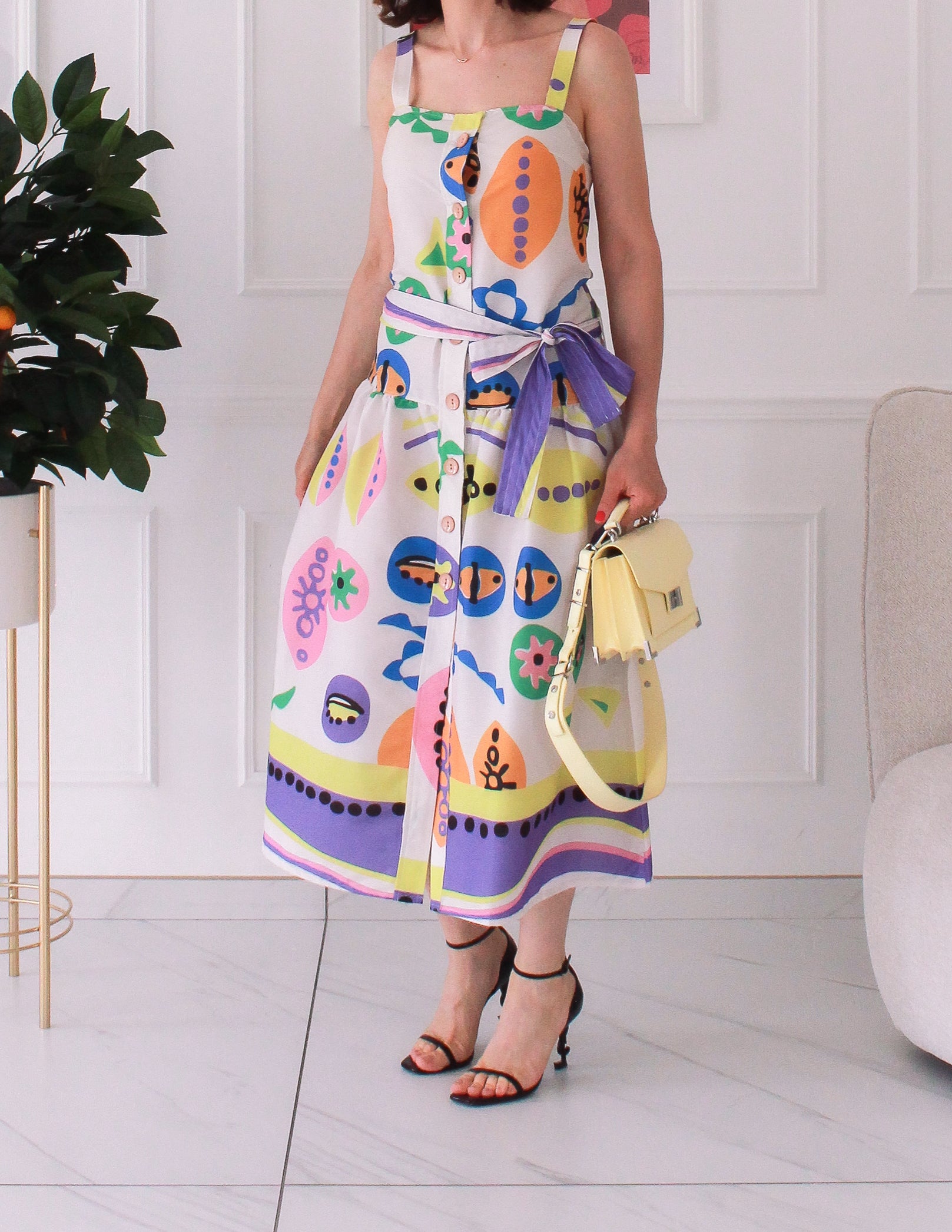 Robe d'été à motif coloré