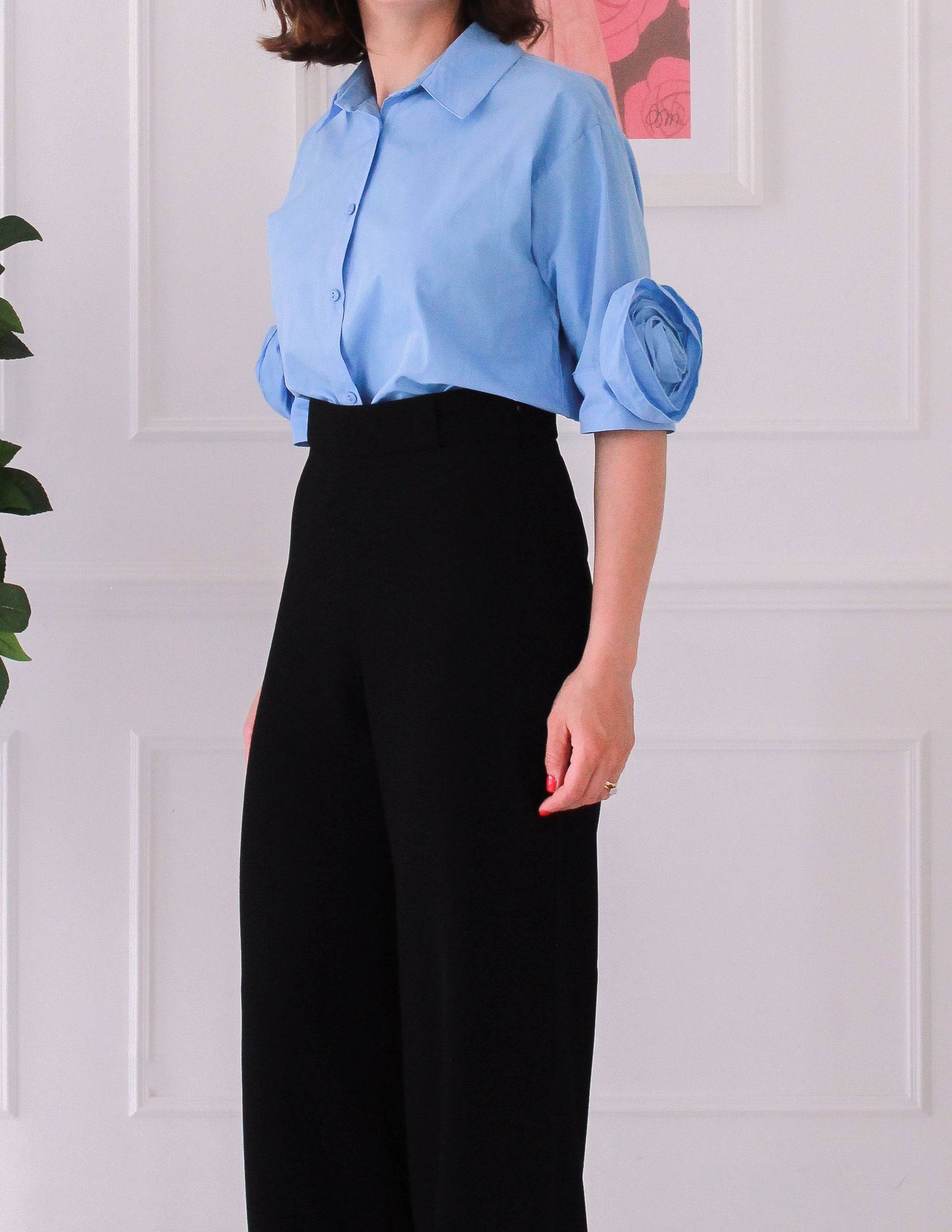 Chemise détail floral