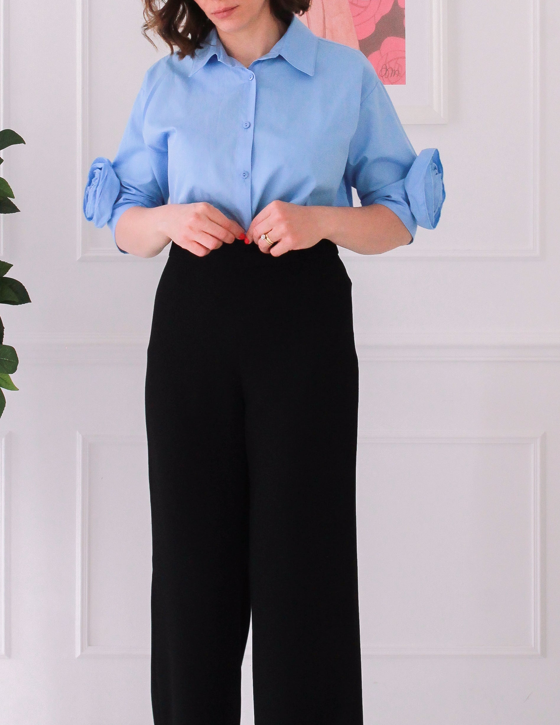 Chemise détail floral