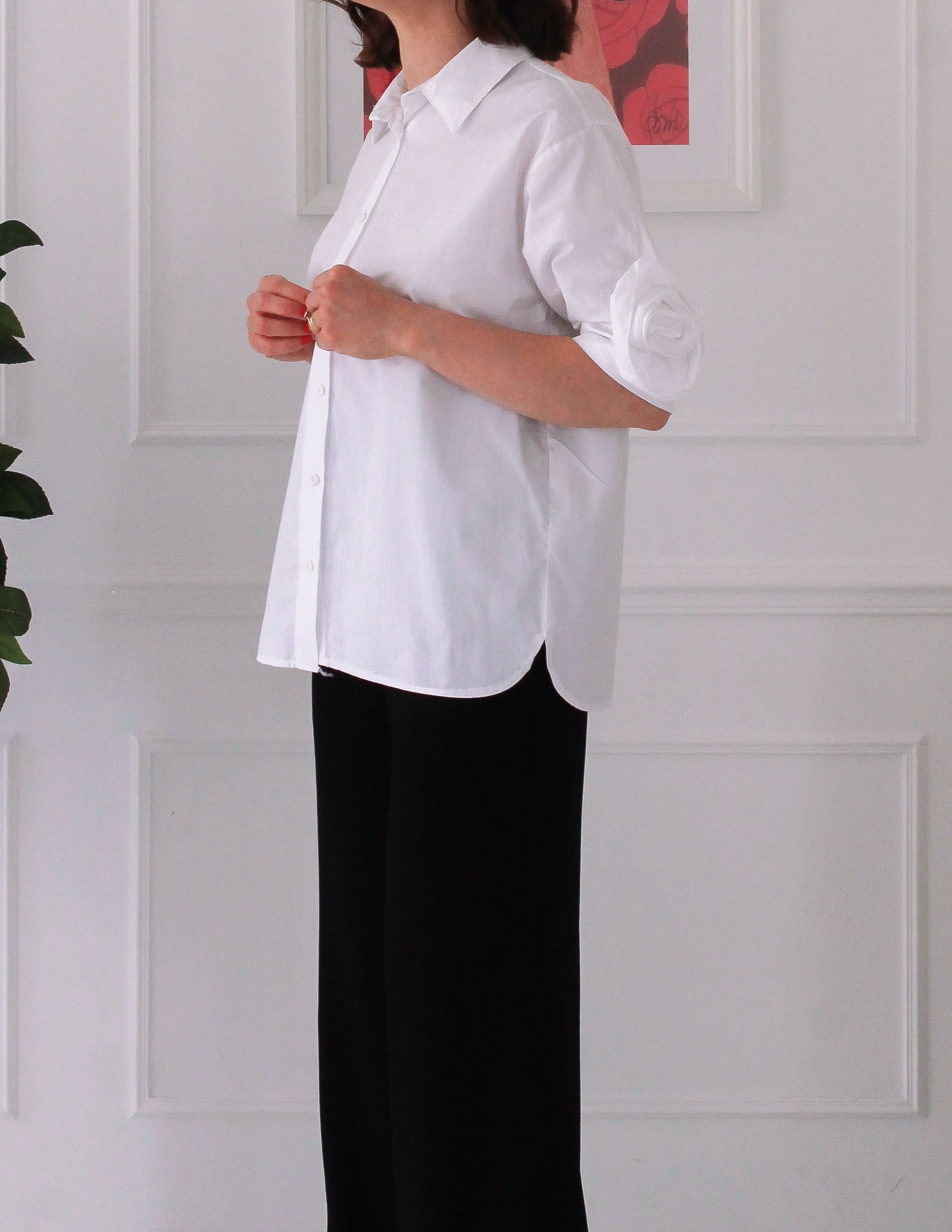 Chemise détail floral