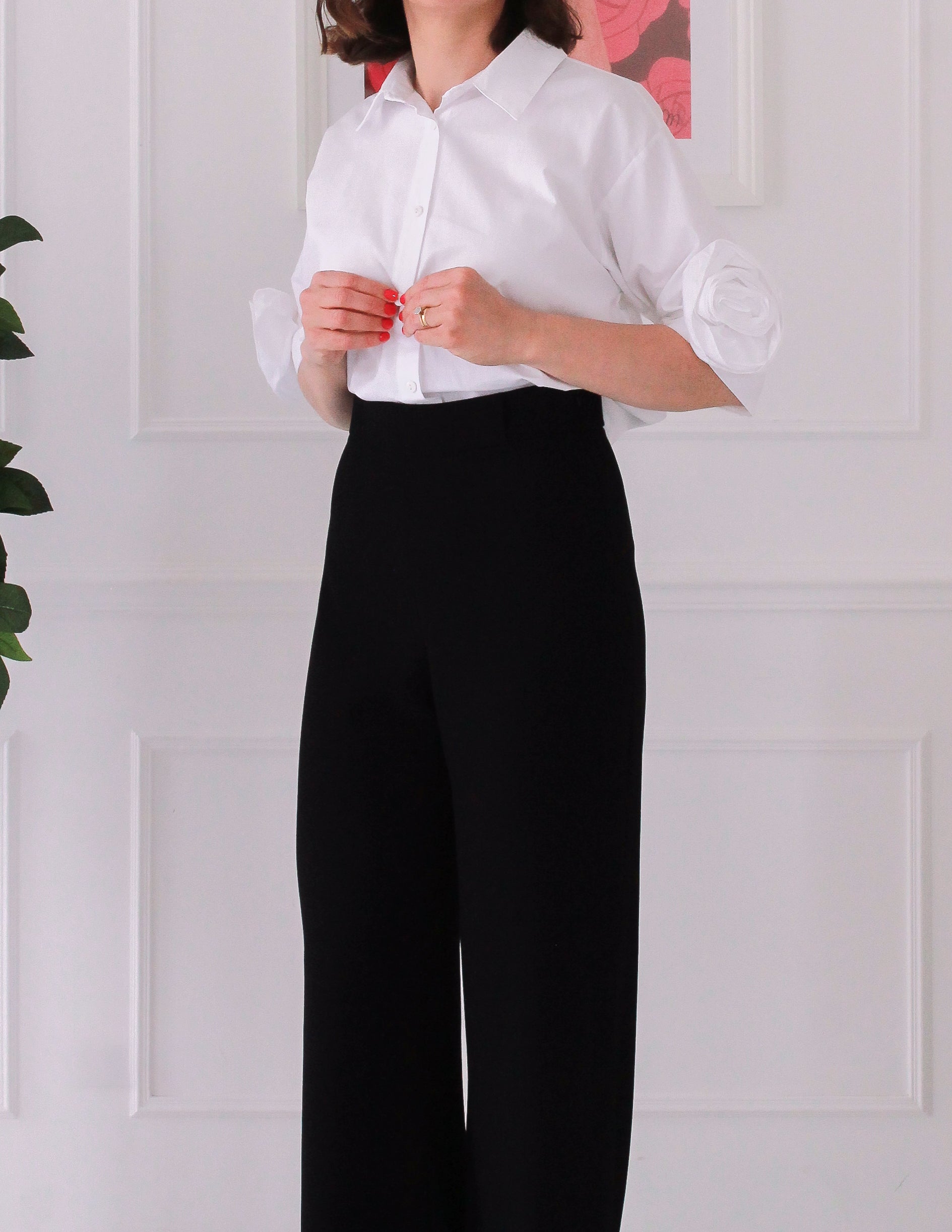 Chemise détail floral