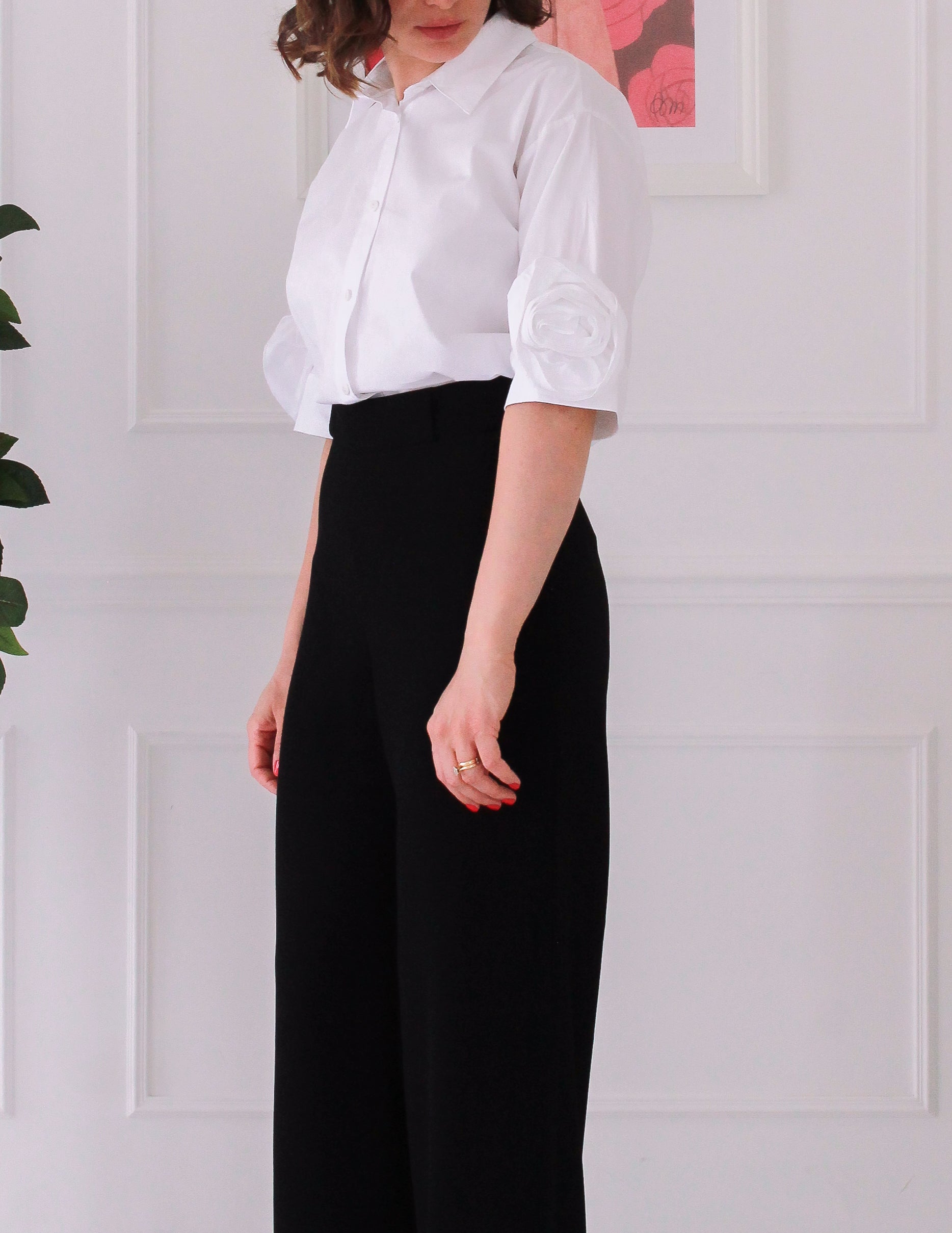 Chemise détail floral