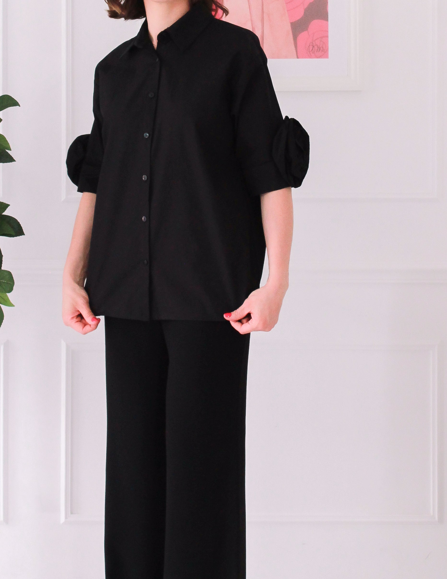 Chemise détail floral