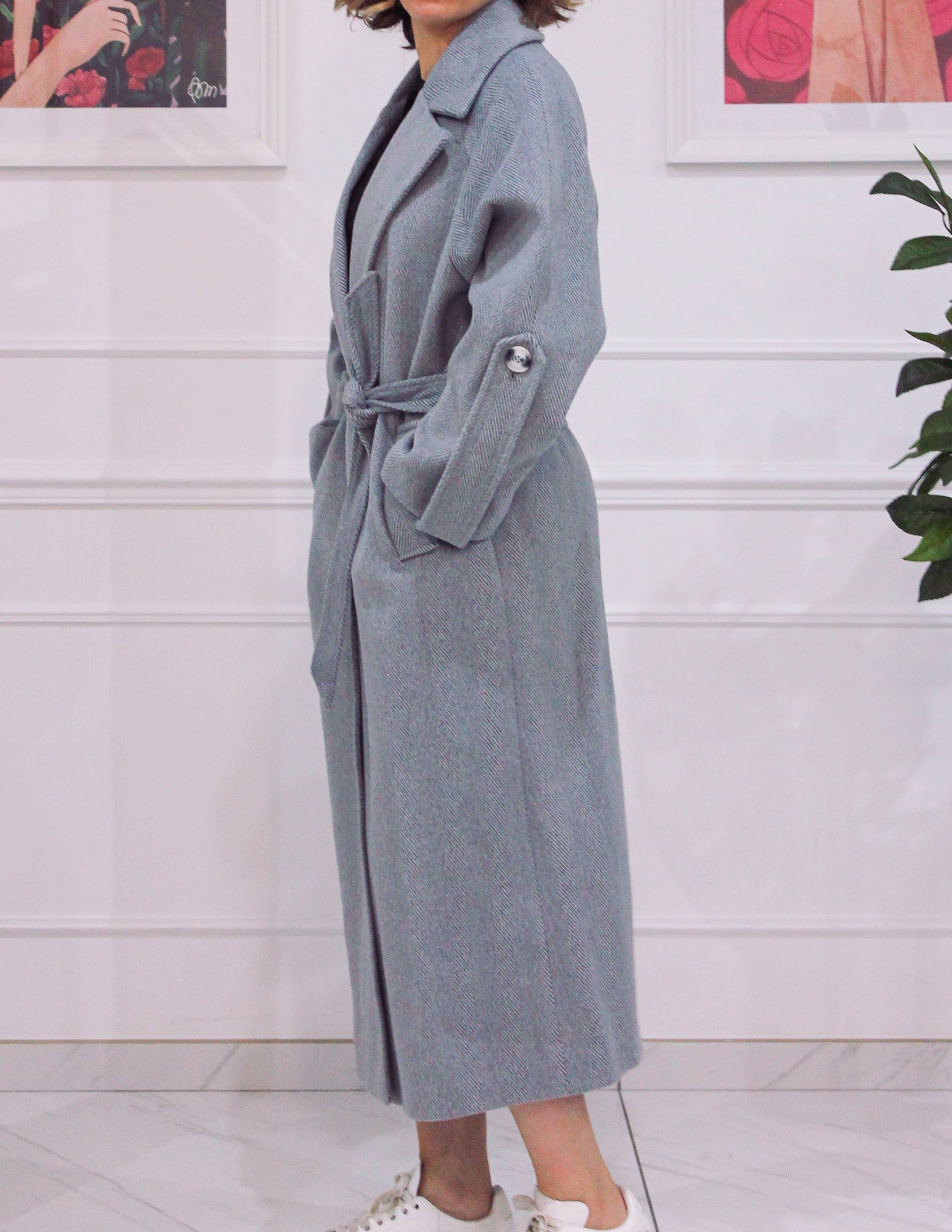 Long gray coat