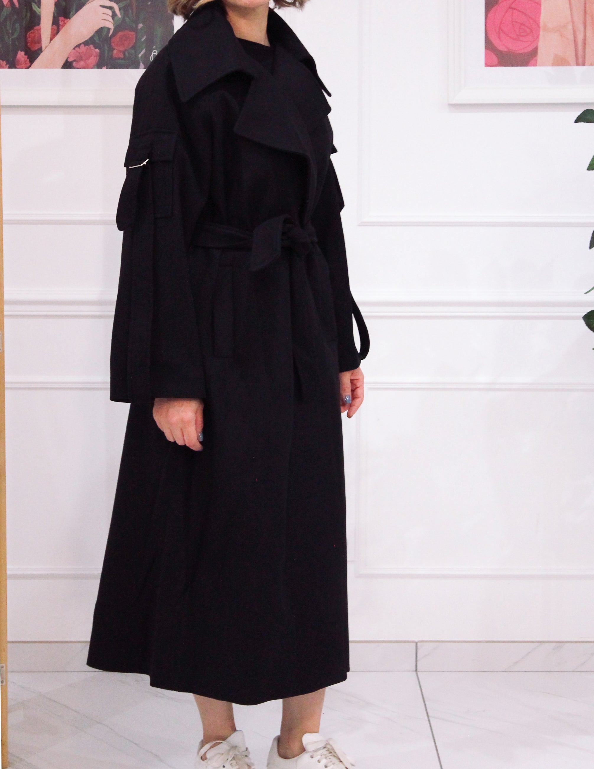 Long black coat