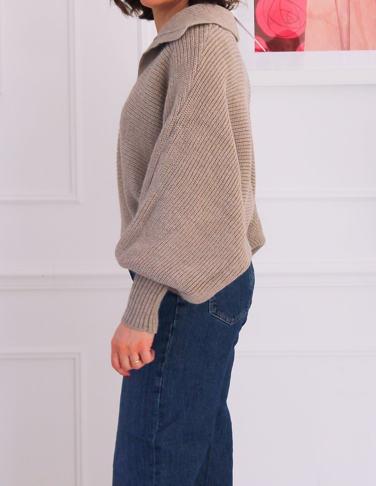 Puff sleeve sweater