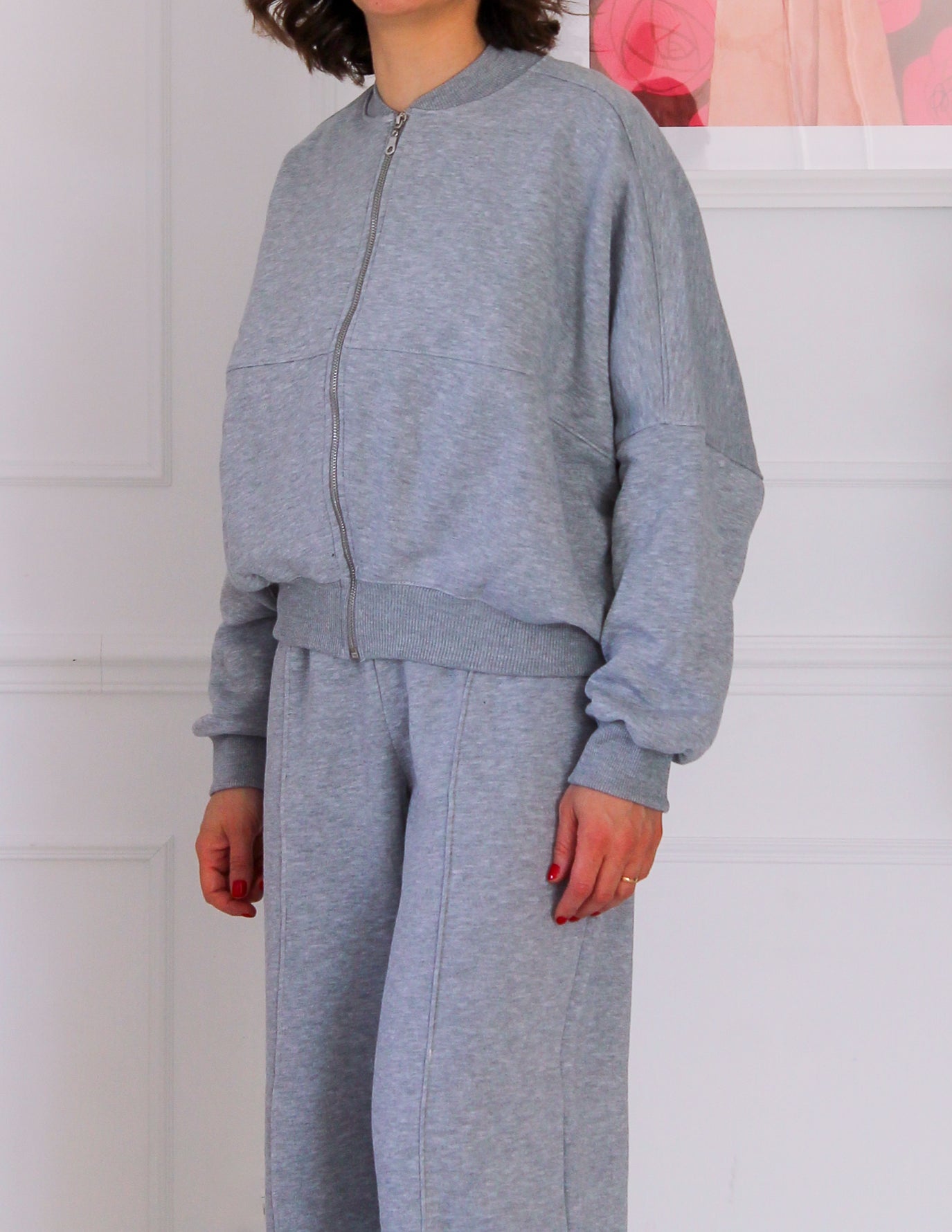 Gray jogging set